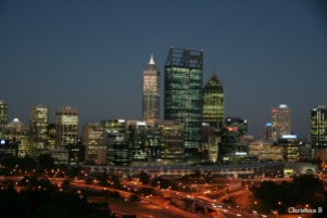 Perth city view from Kings Park