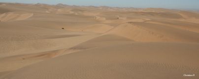 Sand dunes between Walvis Bay and Swakopmund, Namibia
