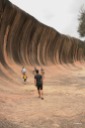 Wave Rock, 14 metre high and about 110 metre long granite rock southeast of Perth, Western Australia