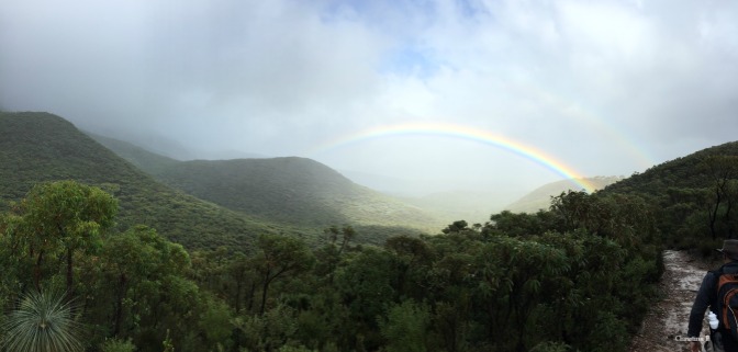 More rainbows (a double one this time) on our way down Bluff Knoll
