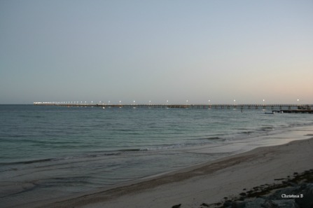 Busselton jetty early in the morning before the start of Ironman WA