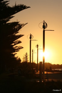 Busselton foreshore at the end of a long day at Ironman WA