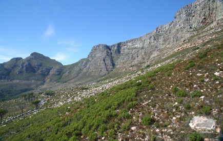 The front of Table Mountain, taken from the cable car