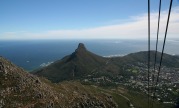 Lion's Head in Cape Town, taken from the cable car going up Table Mountain