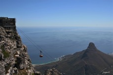 Cable Car going up and down Table Mountain in Cape Town