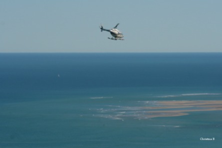 Going on a helicopter ride north of Broome