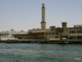 Abras (water taxis) in the foreground on the Dubai Creek